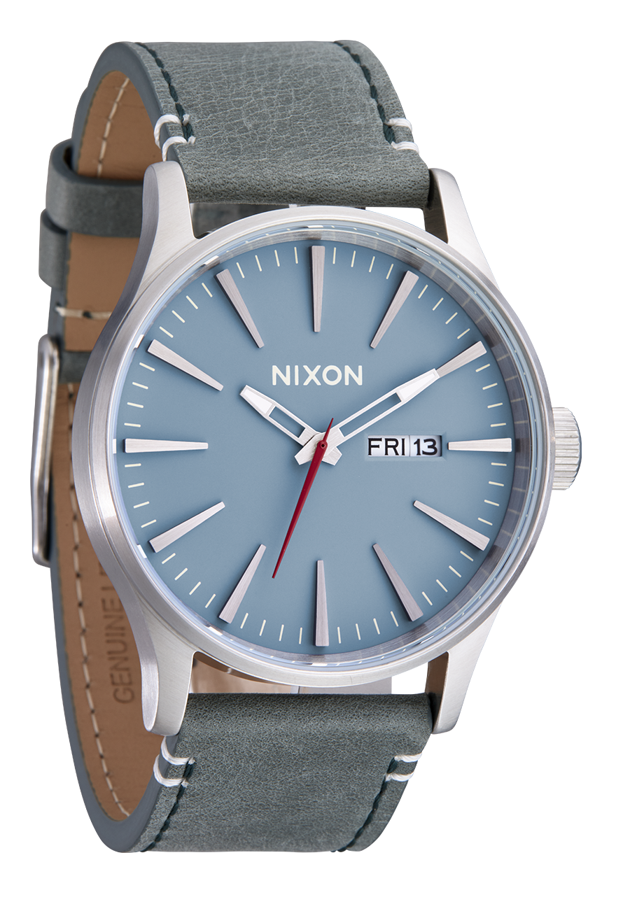 Sentry Leather - Silver /Dusty Blue / Dk Forest View 2