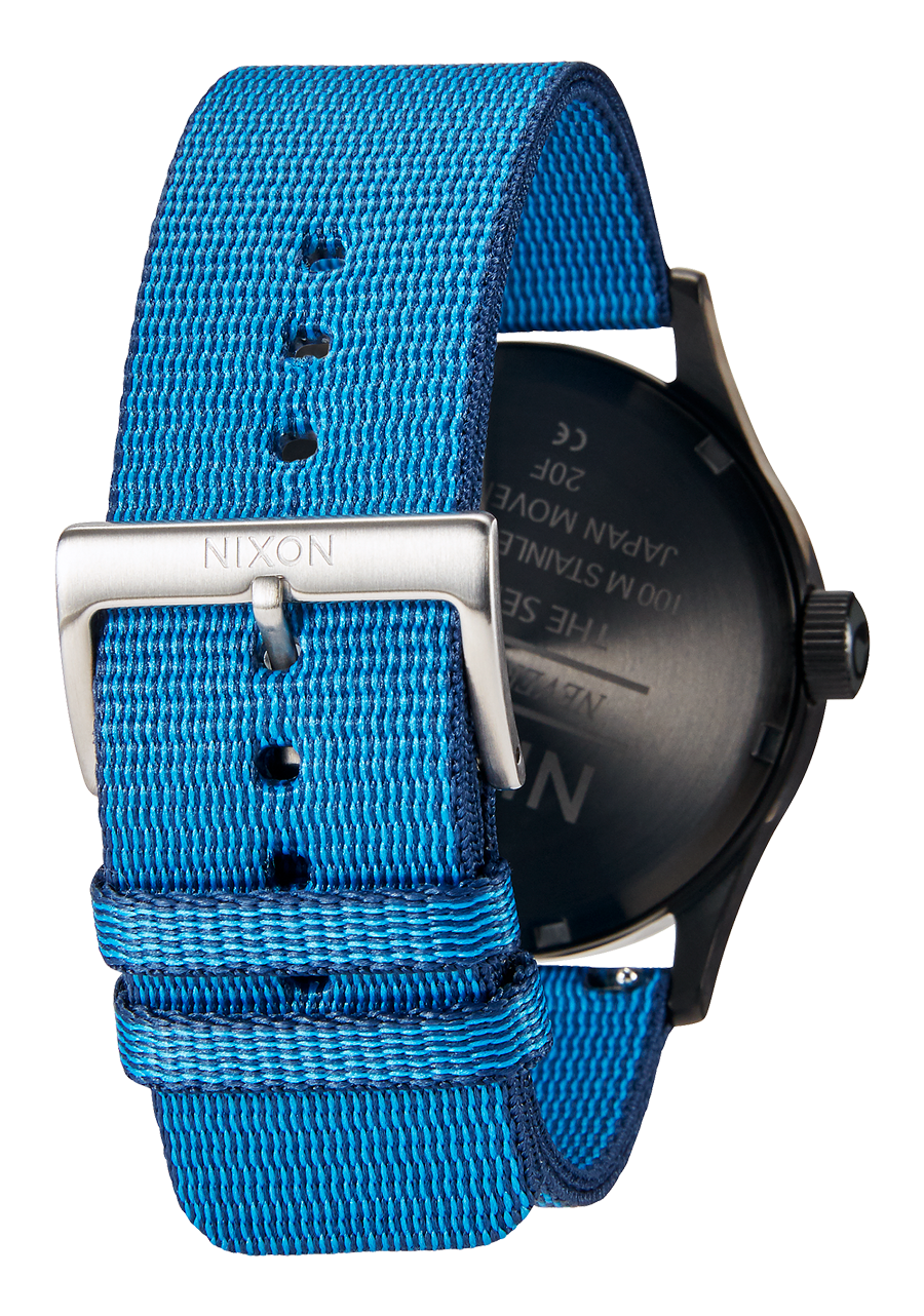 23mm Nylon #TIDE Band - Navy / Black View 6