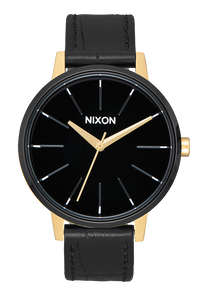 
Nixon Kensington Leather Watch - Analog - Gold / Black / White - View 1