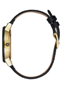 
Nixon Kensington Leather Watch - Analog - Gold / Black / White - View 2
