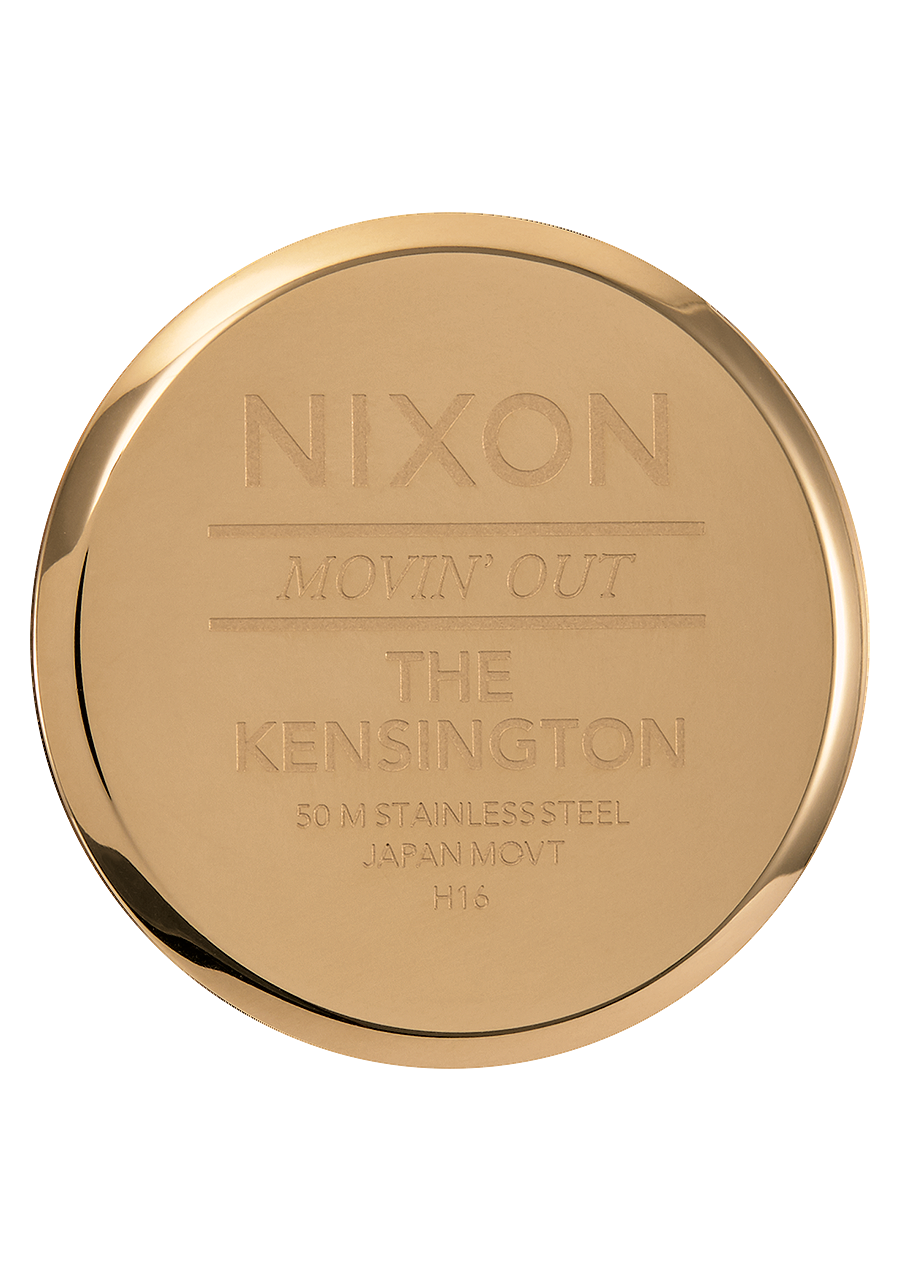 
Nixon Kensington Leather Watch - Analog - Gold / Black / White - View 4