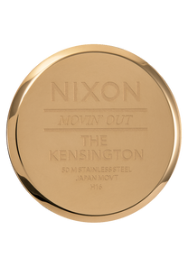 
Nixon Kensington Leather Watch - Analog - Gold / Black / White - View 4