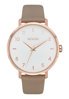 Arrow Leather - Rose Gold / Gray