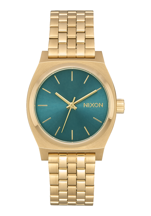 Medium Time Teller - Light Gold / Turquoise