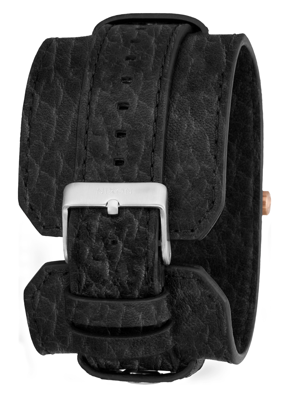 Time Teller Chrono Leather - Silver / Rose Gold / Black View 4