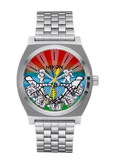 Grateful Dead Time Teller - All Silver / Bears / Roses