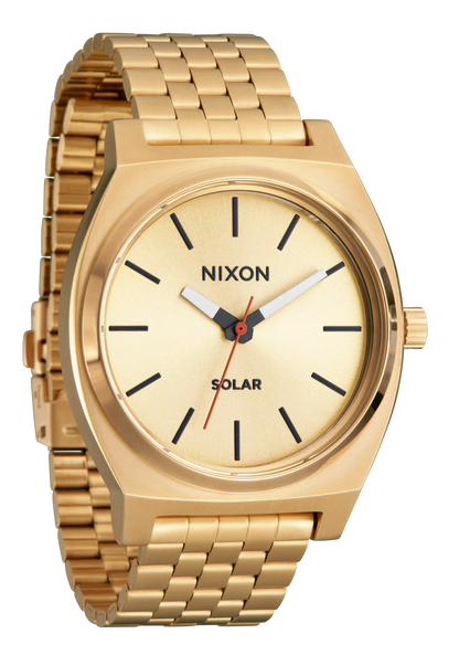 Gold Nixon Time Teller Solar View 2