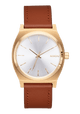 Time Teller Leather - Light Gold / White Sunray