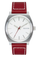 Time Teller Leather - Silver / Egret / Cranberry