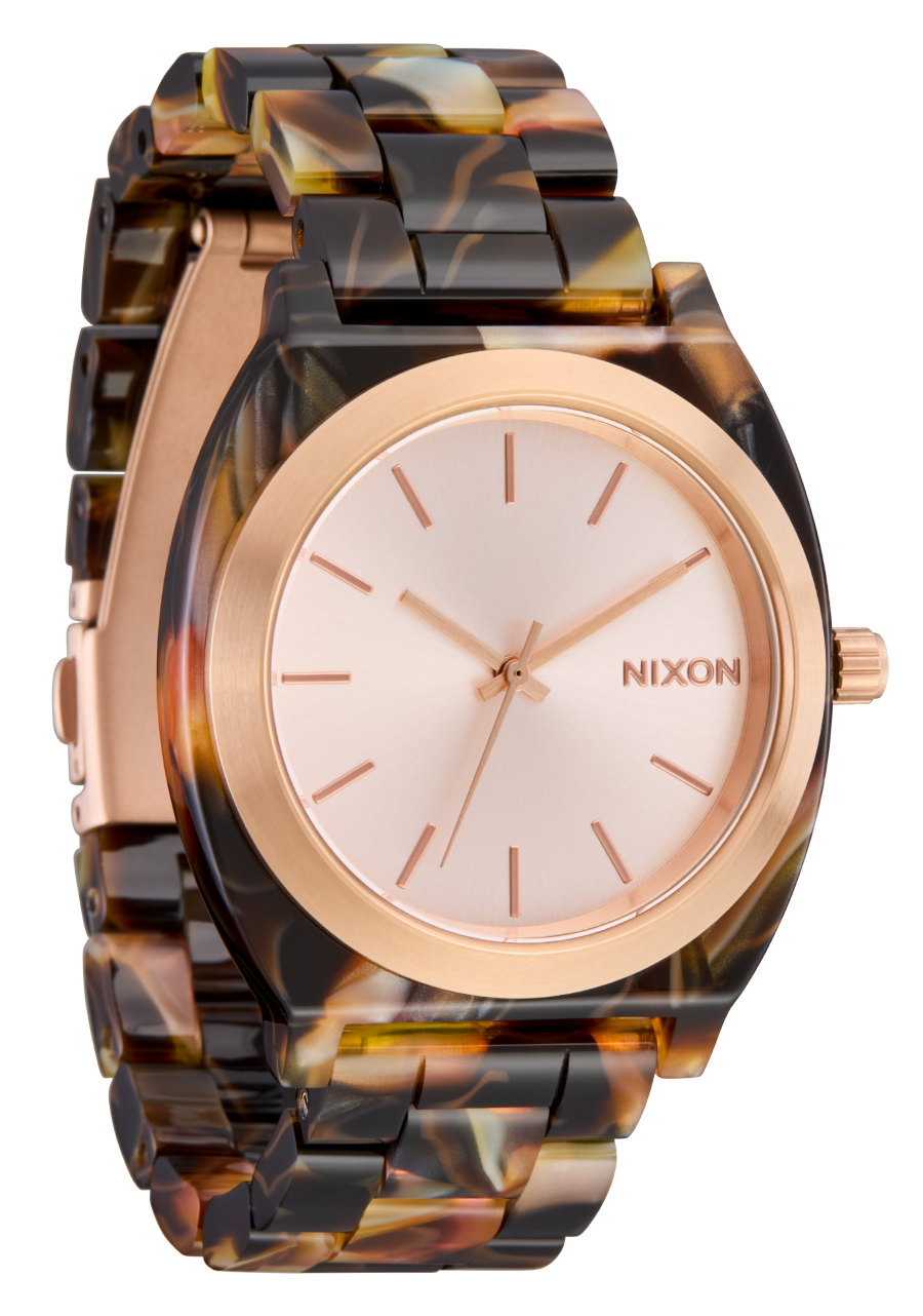 Time Teller Acetate - Rose Gold / Pink Tortoise View 2