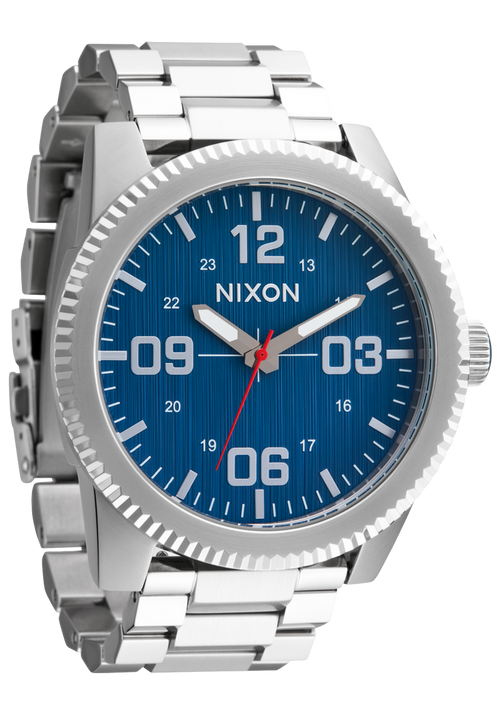 
Nixon Corporal Stainless Steel Watch - Analog - Silver / Indigo - View 2