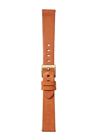 16mm Veg Tanned Leather Band - Saddle View 2