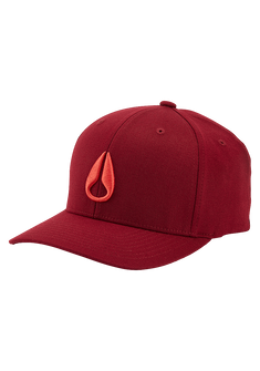 Deep Down Flexfit Athletic Fit Hat - Burgundy