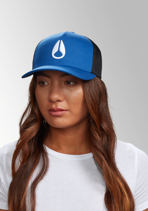 Iconed Trucker Hat - Royal / Black