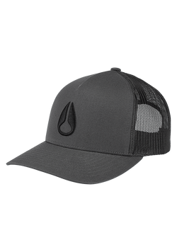 Iconed Trucker Hat - Charcoal / Black