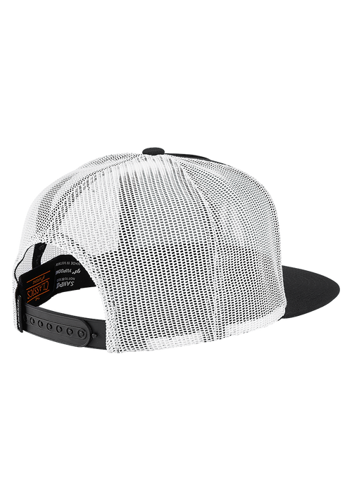 Deep Down Trucker Hat - Black / White / Black