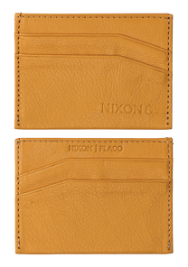 Flaco Leather Card Wallet - Yellow View 1