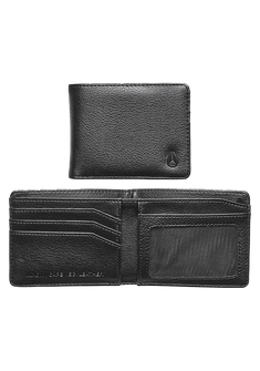 Cape Vegan Leather Wallet - Black