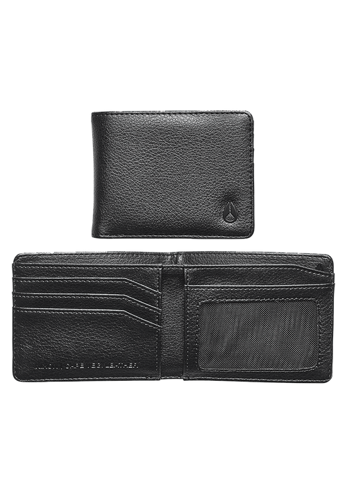 Cape Vegan Leather Wallet - Black