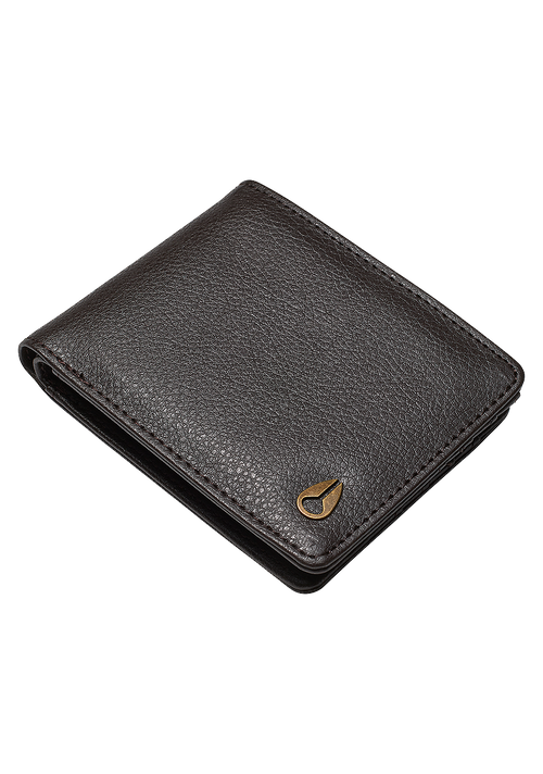 Pass Vegan Leather Wallet - Brown