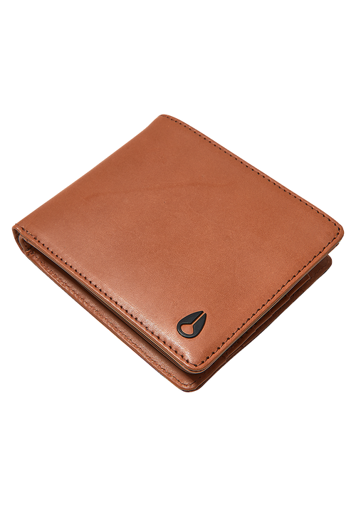 Pass Leather Coin Wallet - Saddle