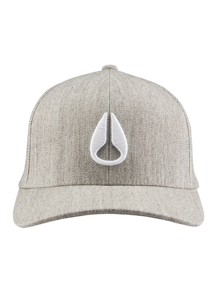 Deep Down Snapback - Heather Gray / White View 3