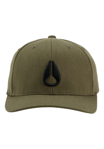 Deep Down Snapback - Olive View 3