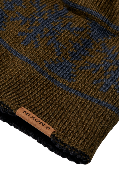 Meister Wool Pom Beanie - Olive / Multi View 2