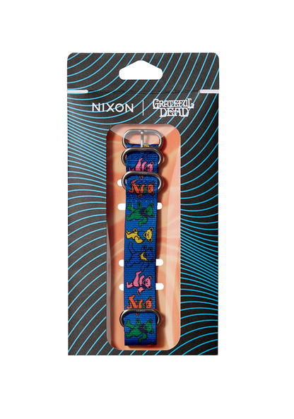 Grateful Dead 20mm Recycled NATO Band - Blue / Dancing Bears View 3