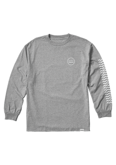 Waves Long Sleeve T-Shirt - Heather Gray