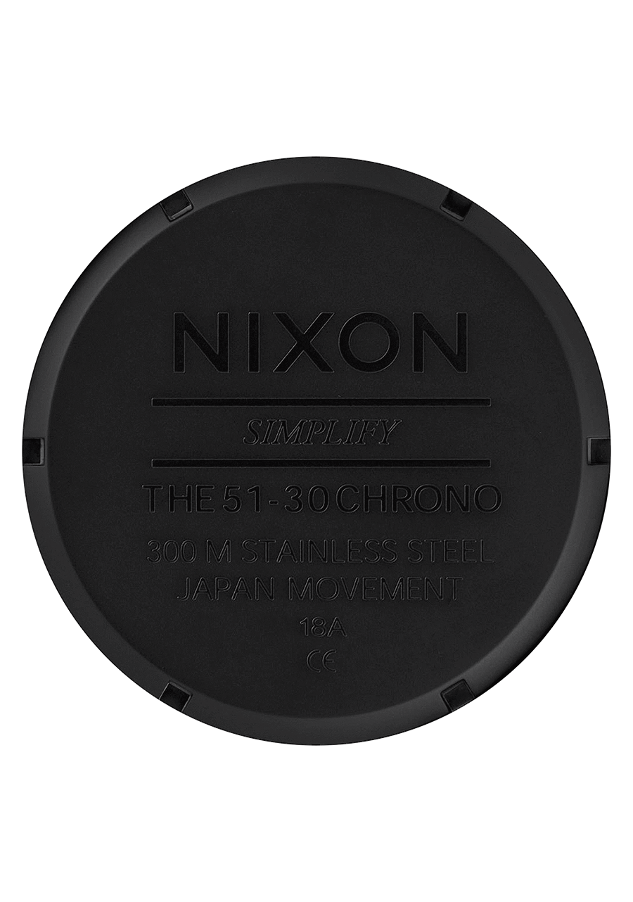 Nixon 51-30 Chrono All Matte Black / Black View 5 View 7